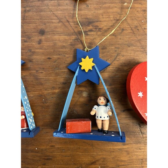 Vintage Kathe Wohlfahrt & Ulbricht Christmas Ornaments Germany Lot Of 6 READ - Picture 4 of 15